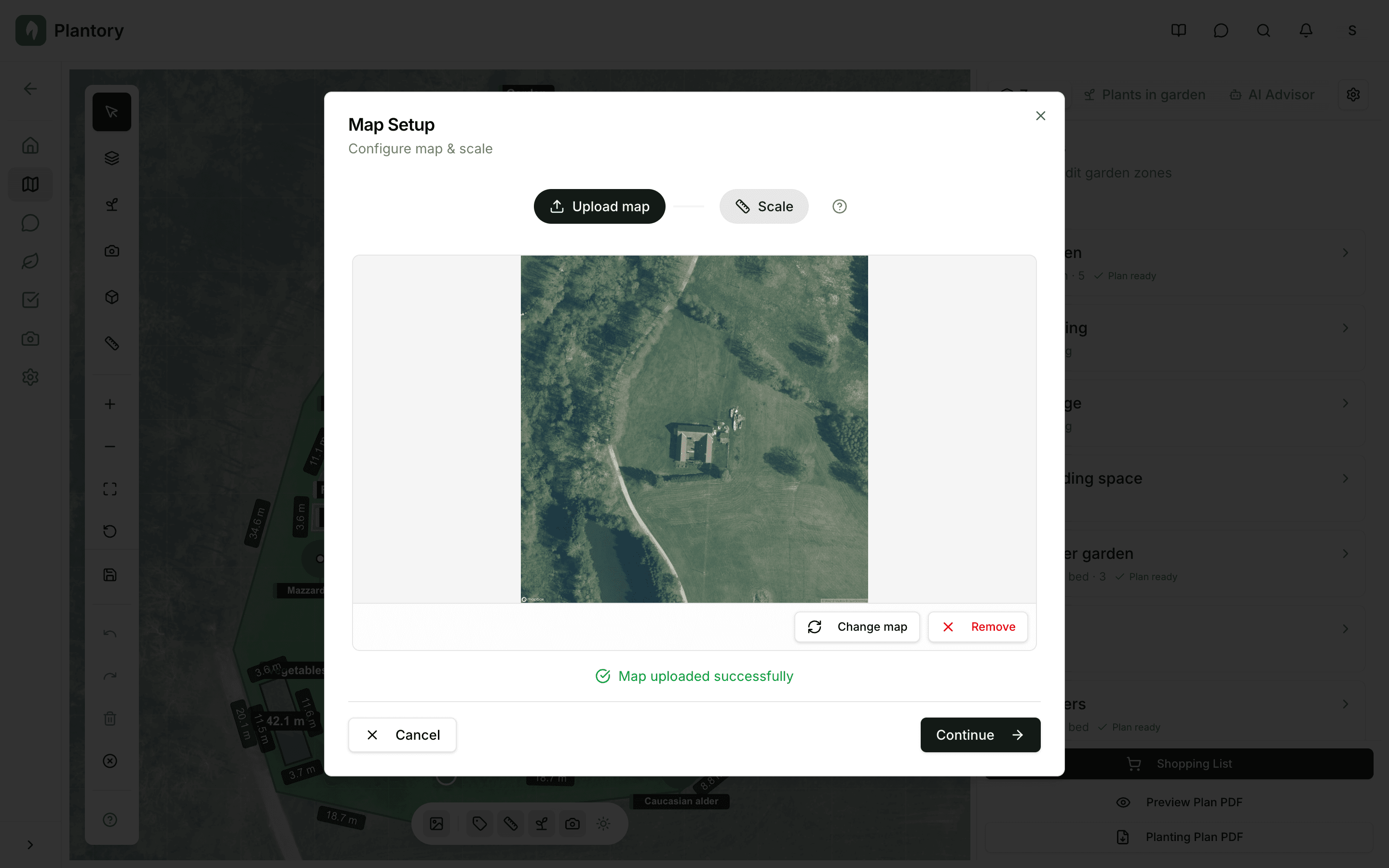 Okno konfiguracji z krokami